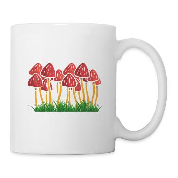 Pilzsammler Pilz Sucher - Tasse - Weiß - Rechts