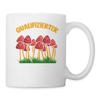 Pilzsammler Pilz Sucher - Tasse - Weiß - Rechts