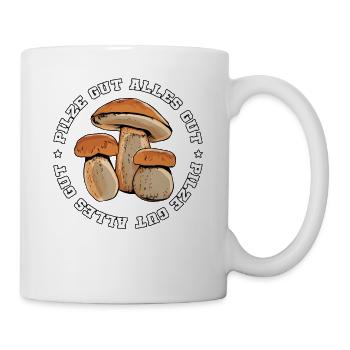 Pilzsammler Pilz Sucher - Tasse - Weiß - Rechts