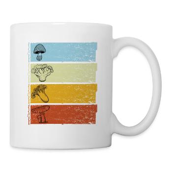 Mushroom Vintage Mushroom Picker Mushroom Finder - Mug - white - Right