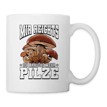 Pilzsammler Pilz Sucher - Tasse - Weiß - Rechts