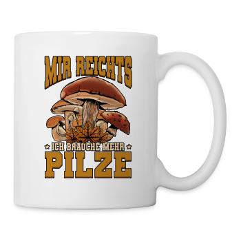 Pilzsammler Pilz Sucher - Tasse - Weiß - Rechts