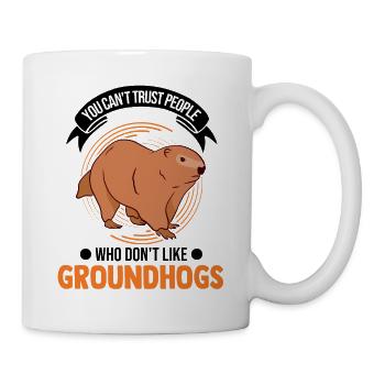 Murmeltier Groundhog Marmot Waldmurmeltier - Mug - white - Right