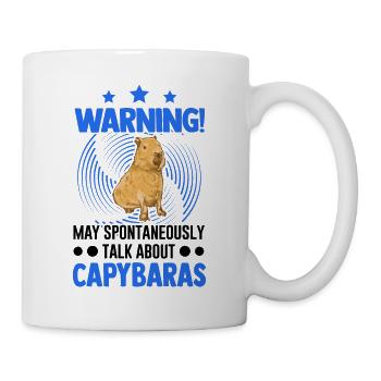 Peut parler spontanément de Capybaras - Mug blanc - blanc - Droite