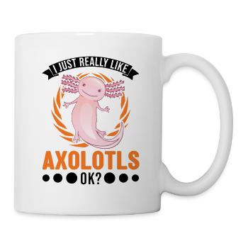 J’aime beaucoup Axolotls Tail Luch - Mug blanc - blanc - Droite