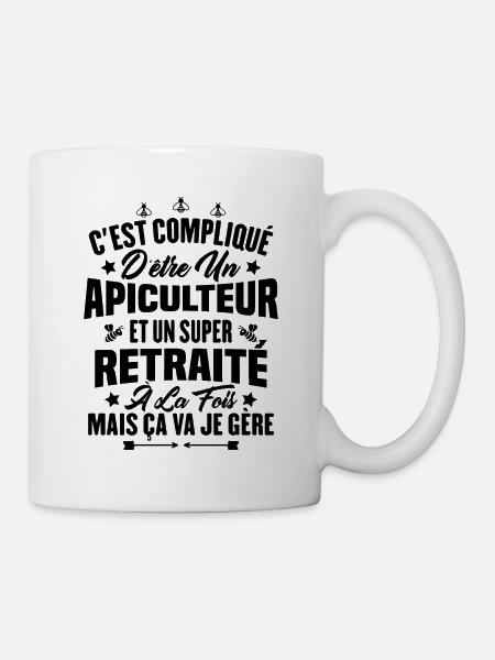 Un apiculteur et un super retraité - Mug blanc - blanc
