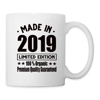 Made in 2019 Vintage Retro Limited Edition - Mug - white - Right