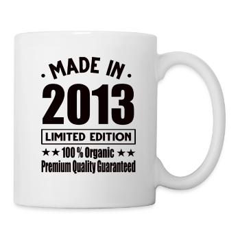 Made in 2013 Vintage Retro Limited Edition - Mug - white - Right
