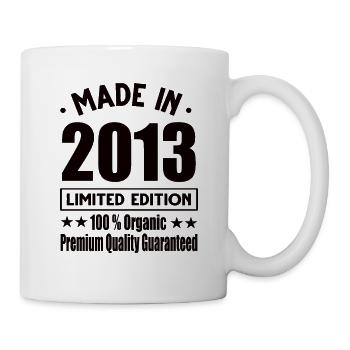 Made in 2013 Vintage Retro Limited Edition - Mug - white - Right
