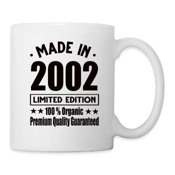 Fabriqué en 2002 Vintage Retro Limited Edition - Mug blanc - blanc - Droite