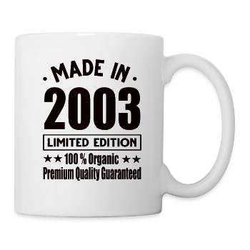 Made in 2003 Vintage Retro Limited Edition - Mug - white - Right