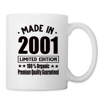 Fabriqué en 2001 Vintage Rétro Édition Limitée - Mug blanc - blanc - Droite