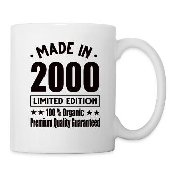 Fabriqué en 2000 Vintage Retro Limited Edition - Mug blanc - blanc - Droite