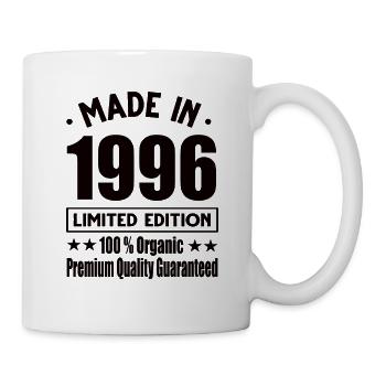 Fabriqué en 1996 Vintage Retro Limited Edition - Mug blanc - blanc - Droite