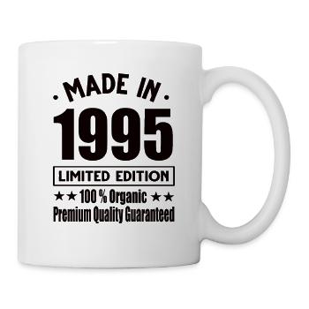 Fabriqué en 1995 Vintage Retro Limited Edition - Mug blanc - blanc - Droite