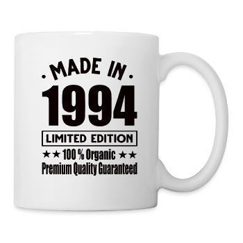 Fabriqué en 1994 Vintage Retro Limited Edition - Mug blanc - blanc - Droite