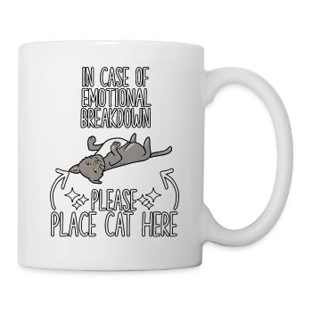 T-shirt câlin chats propriétaire chat disant - Mug blanc - blanc - Droite
