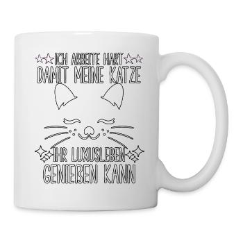 Katzen Fan Katzenhalter Neko Katzen Mama Kätzchen - Tasse - Weiß - Rechts