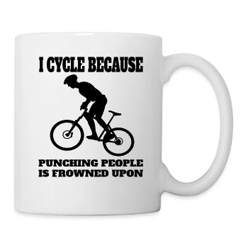 Mountain Bike Bike Cycling Cycling Tour Cycling - Mug - white - Right