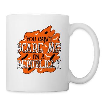 Halloween Abstimmung Republikaner Unterstützer - Tasse - Weiß - Rechts