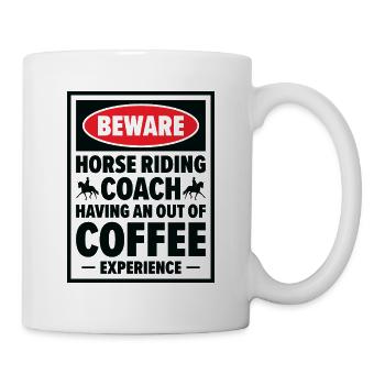 Instructeur d’équitation Amateurs de café - Mug blanc - blanc - Droite