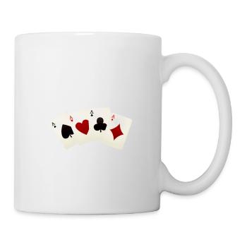 Court, empilé, toujours inébranlable 3 - Mug blanc - blanc - Droite
