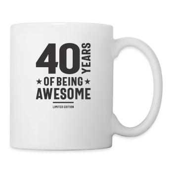 40 Years Of Being Awesome 40th Birthday - Mug - white - Right
