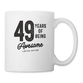 49 Jahre Awesome 49. Geburtstag - Tasse - Weiß - Rechts