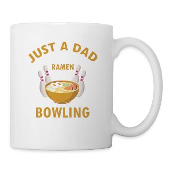 Juste un papa qui aime ramen et bowling cool - Mug blanc - blanc - Droite