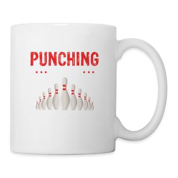 I Bowl Because Punching People Is Frowned Upon - Mug - white - Right