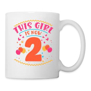 Cette fille a maintenant 2 | Thème Cupcake - Mug blanc - blanc - Droite