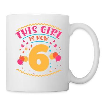 Cette fille a maintenant 6 | Thème Cupcake - Mug blanc - blanc - Droite