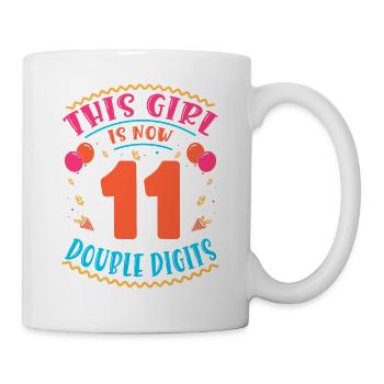 Cette fille a maintenant 11 | Thème Cupcake - Mug blanc - blanc - Droite