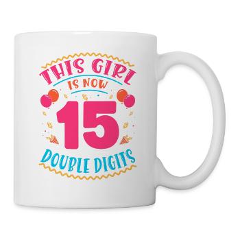 Cette fille a maintenant 15 | Thème Cupcake - Mug blanc - blanc - Droite