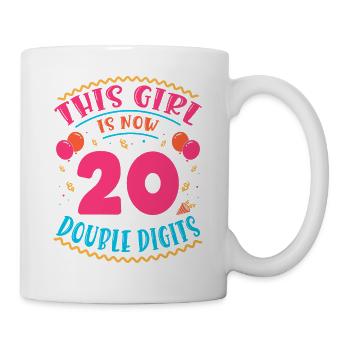 This Girl Is Now 20 | Cupcake Themed - Mug - white - Right