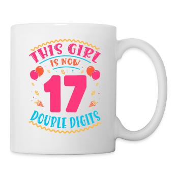 Cette fille a maintenant 17 | Thème Cupcake - Mug blanc - blanc - Droite