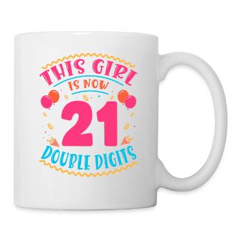 This Girl Is Now 21 | Cupcake Themed - Mug - white - Right
