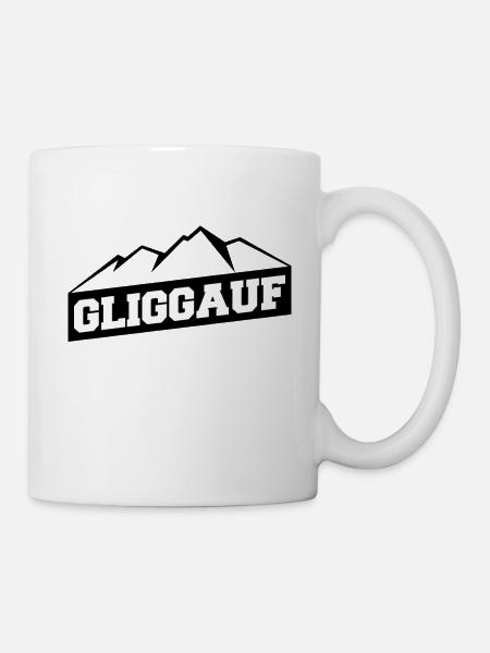 Glück auf Erzgebirge Haamit Sachsen - Tasse - Weiß