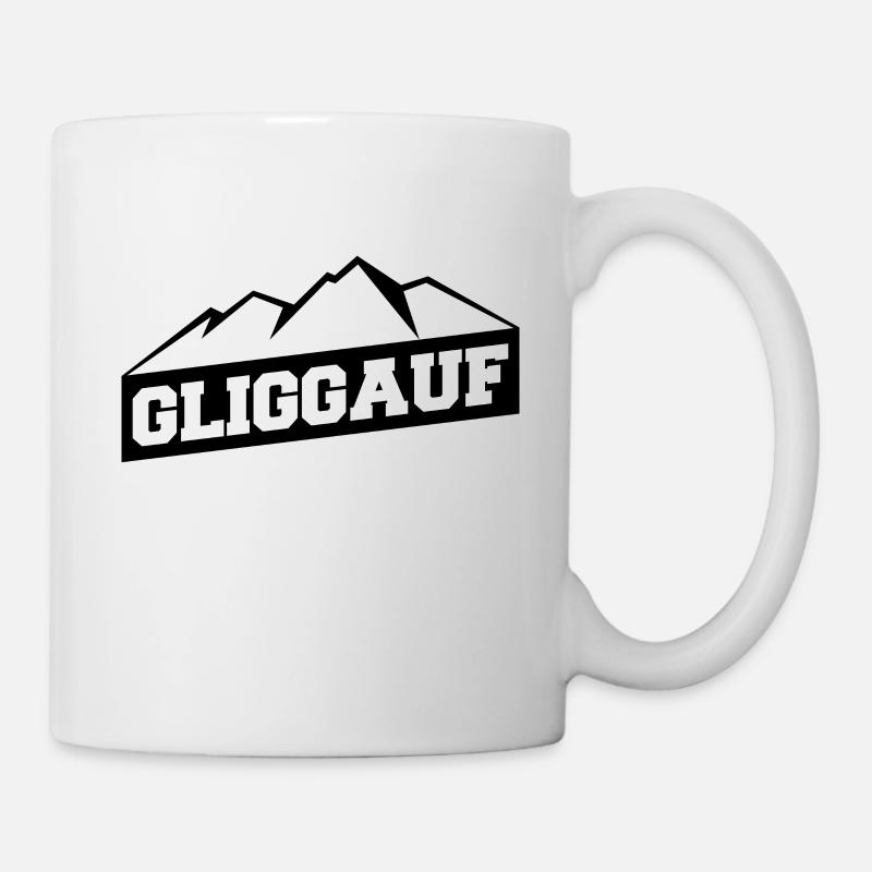 Glück auf Erzgebirge Haamit Sachsen - Tasse - Weiß