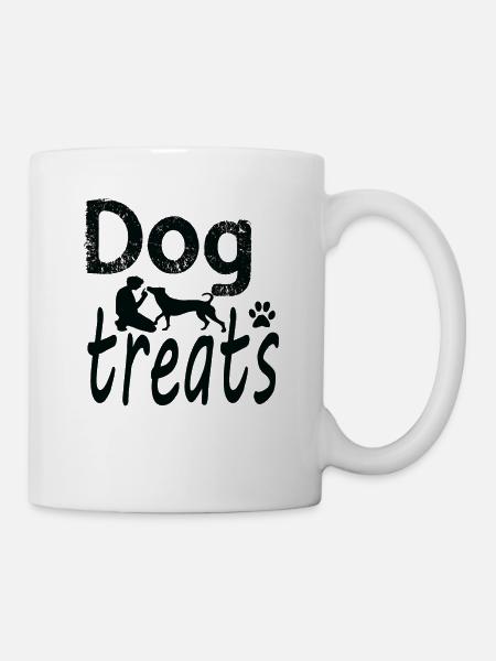 Dog Treats - Tasse - Weiß