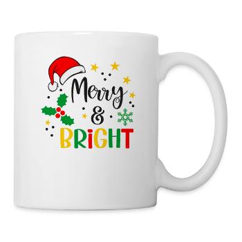 Ugly Christmas Cheerful and bright sayings - Mug - white - Right