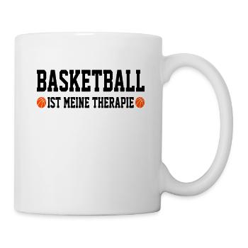 Basketball ist meine Therapie Basketball Fan Idee - Tasse - Weiß - Rechts