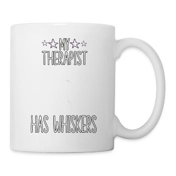 Cat Saying Therapy Cat Owner Motif Cats - Mug - white - Right
