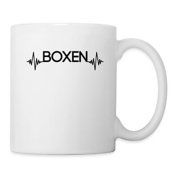 Boxen Herzschlag - Tasse - Weiß - Rechts