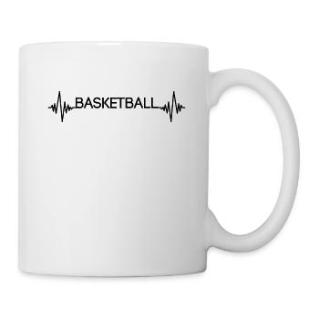 Basketball Herzschlag - Tasse - Weiß - Rechts