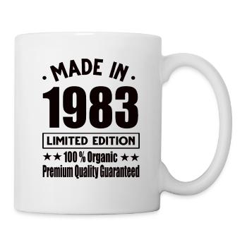 Fabriqué en 1983 Vintage Retro Limited Edition - Mug blanc - blanc - Droite