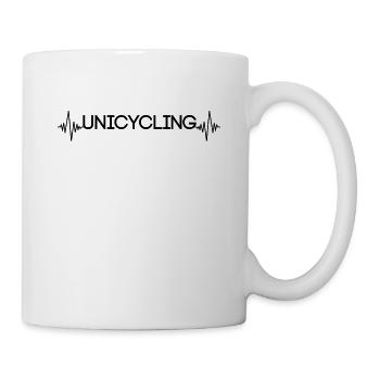 Unicycle Heartbeat - Mug - white - Right