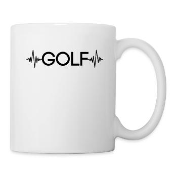 Golf Heartbeat - Mug - white - Right