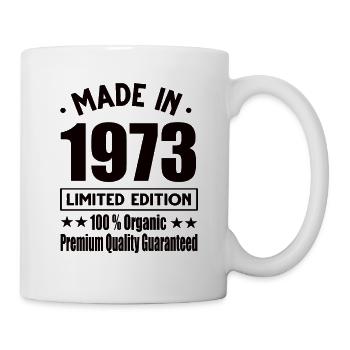 Made in 1973 Vintage Retro Limited Edition - Tasse - Weiß - Rechts