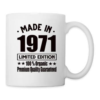 Fabriqué en 1971 Vintage Retro Limited Edition - Mug blanc - blanc - Droite